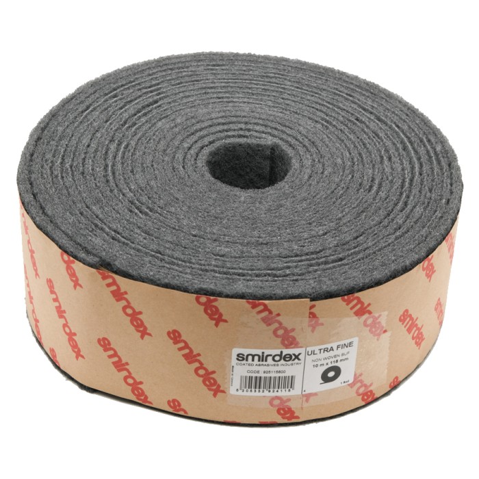 Шлифовальный войлок Smirdex NON WOVEN, рулон 115мм х 10м, серый, Р600