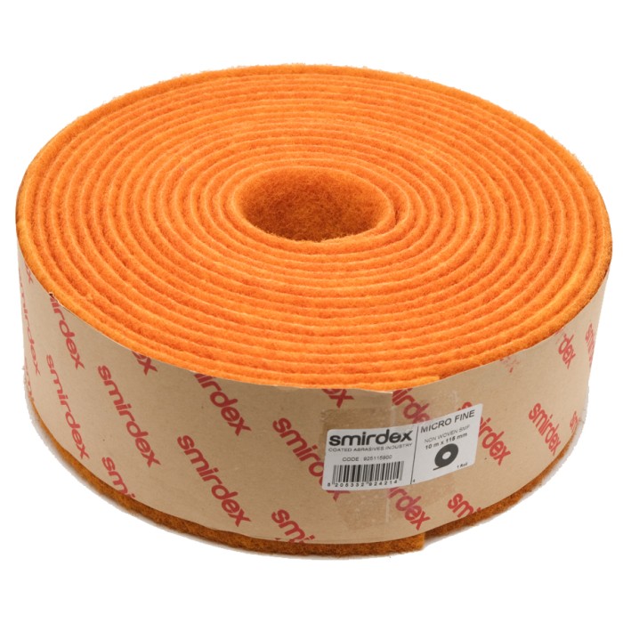 Шлифовальный войлок Smirdex NON WOVEN, рулон 115мм х 10м, желтый, Р1000
