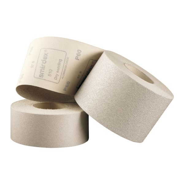 Наждачная бумага в рулонах на липучке 116 мм х 25 м, Smirdex 510 White