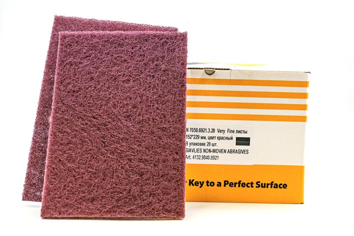 Красный шлифовальный скотч брайт Very Fine SIA
