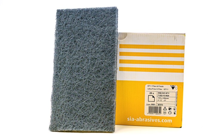 Серый шлифовальный тонкий скотч брайт Ultra Fine SIAFLEECE FLEX