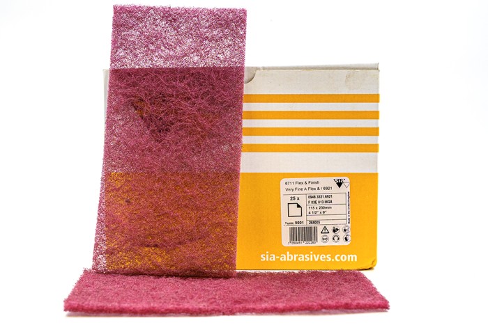 Красный шлифовальный тонкий скотч брайт Very Fine SIAFLEECE FLEX