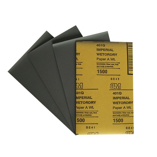 Наждачная бумага Wetordry 401Q микротонкая влагостойкая 138х230 мм, 3М 02045