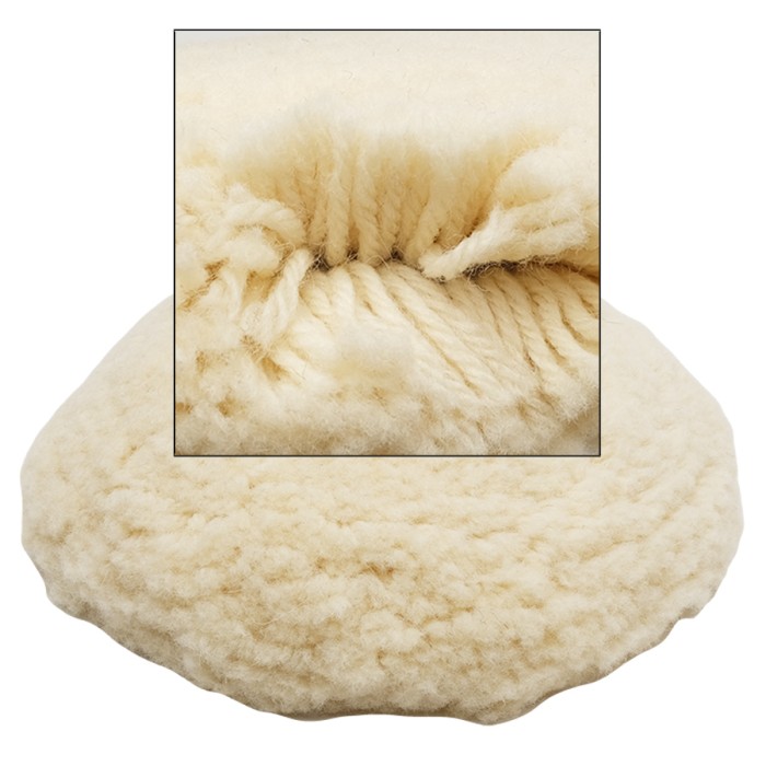 Полировальник из крученой овчины Mirka  на твердой основе, D-150 мм