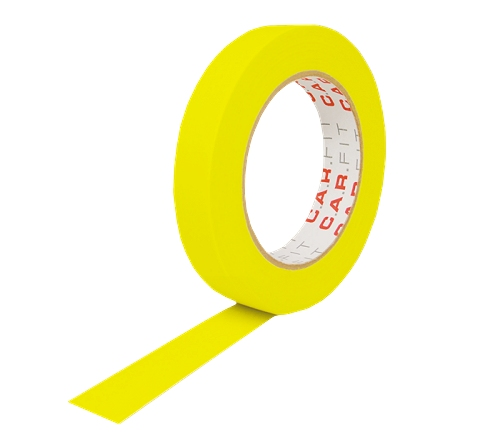 Лента маскировочная C.A.R.FIT (желтая) 38 мм х 50 м 120°С