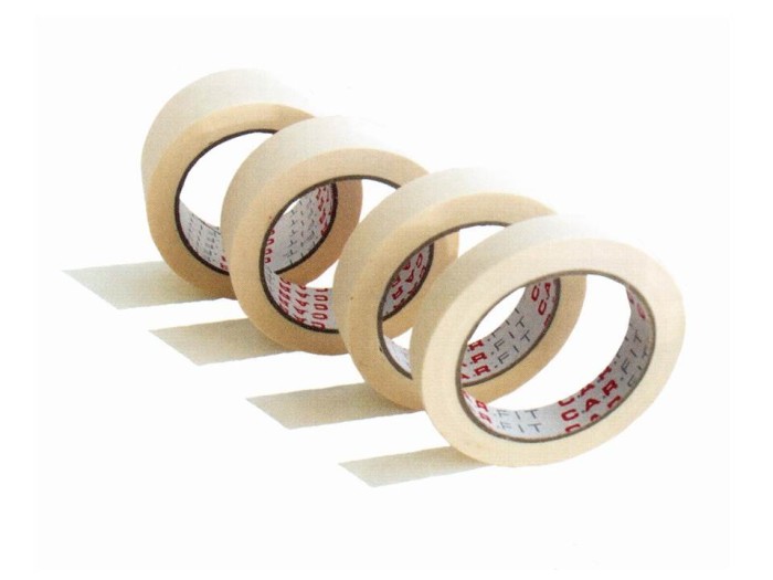 Лента маскировочная C.A.R.FIT (бежевая) 38 мм х 40 м 80°С
